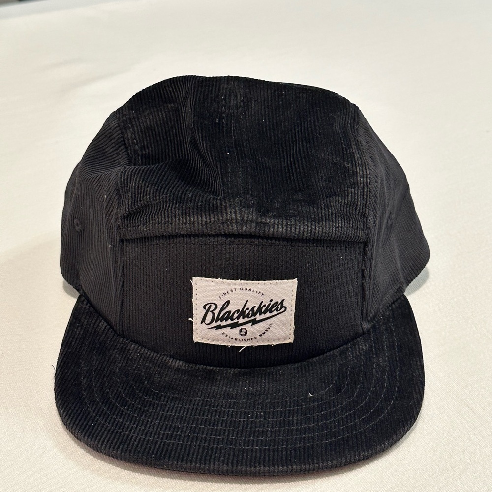 Blackskies corduroy Hip Hop Hat, Black. NWT